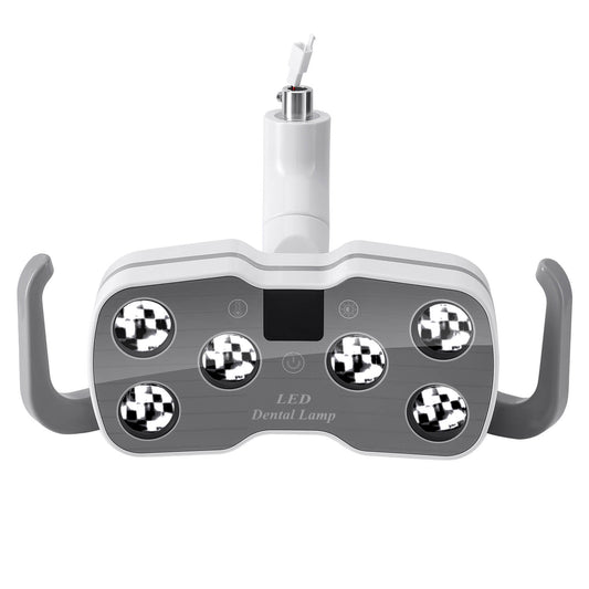 Dental Unit Chair LED Oral Light Lamp Dual-Color 6 Lights 10W with LCD Display - azdentall.com