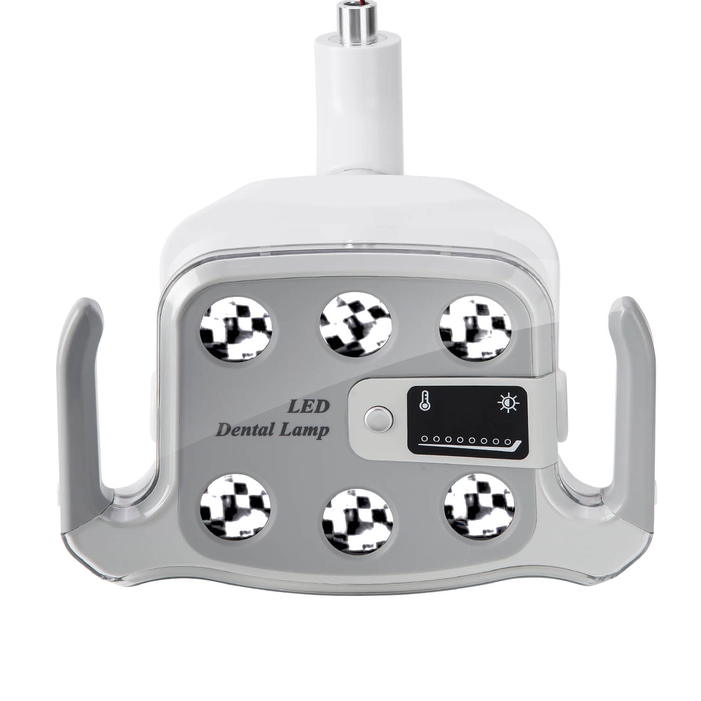 Dental Unit Chair LED Oral Light Lamp 6 Lights 9W Dual-Color with LCD Display - azdentall.com