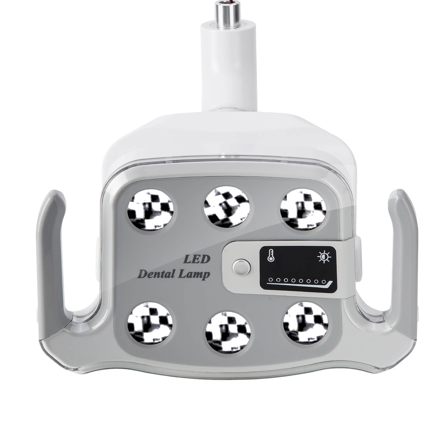 Dental Unit Chair LED Oral Light Lamp 6 Lights 9W Dual-Color with LCD Display - azdentall.com