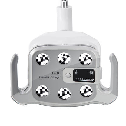 Dental Unit Chair LED Oral Light Lamp 6 Lights 9W Dual-Color with LCD Display - azdentall.com