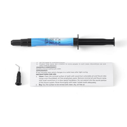Dental Light Cure Pit And Fissure Sealant 2.5g Syringe Caries Prevention - azdentall.com