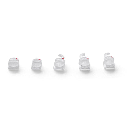 AZDENT Dental Orthodontic Clear Ceramic Brackets Roth/MBT 0.022 Hooks 345 20pcs/Box - azdentall.com