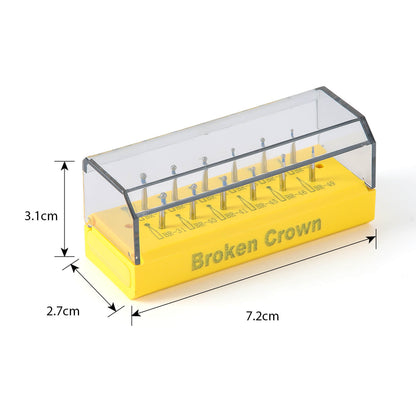 Dental Diamond Bur Broken Crown Kit FG 1.6mm 12pcs/Kit - azdentall.com