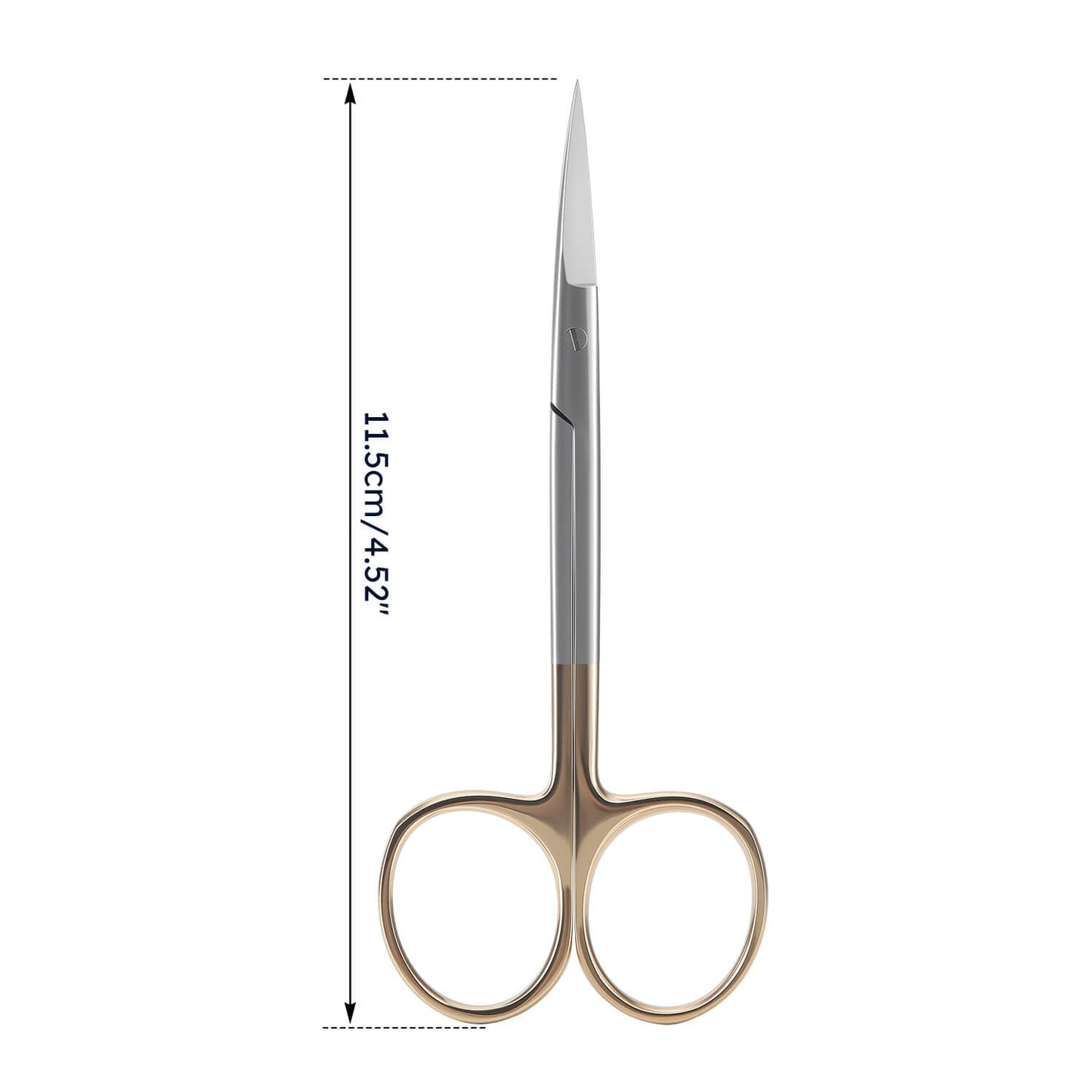 Dental Surgical Scissors Gold Handle Straight/Curved Tip - azdentall.com
