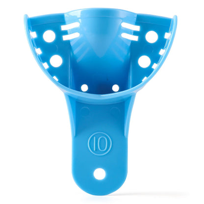 Dental Impression Trays Plastic Perforated Autoclavable 10 Sizes 12pcs/Bag - azdentall.com