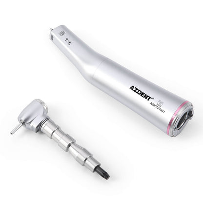 AZDENT Dental 1:5 Fiber Optic Electric Contra Angle Handpiece Internal Four Way Spray Removable Design - azdentall.com