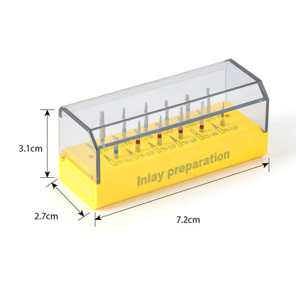 Dental Diamond Bur Inlay Preparation Kit FG 1.6mm 12pcs/Kit - azdentall.com