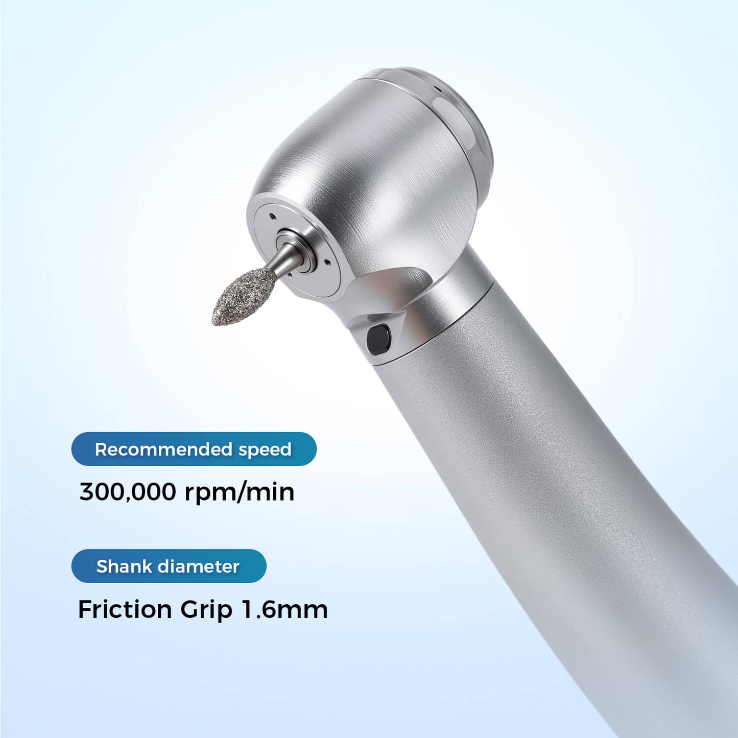 AZDENT Dental Zirconia Diamond Finishing Bur Kit FG 1.6mm Blue 8pcs/Box - azdentall.com