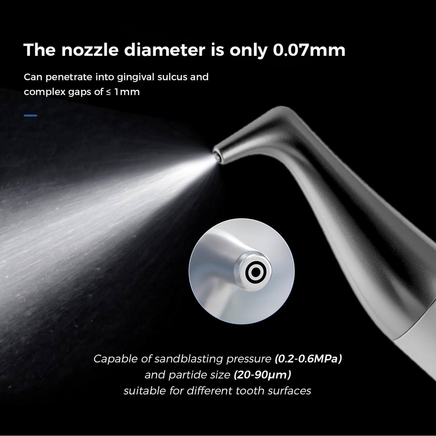 Dental PerioJet Pro Ultrasonic Scaler Air Polisher 2 in 1 Sandblasting Periodontal Therapy System - azdentall.com