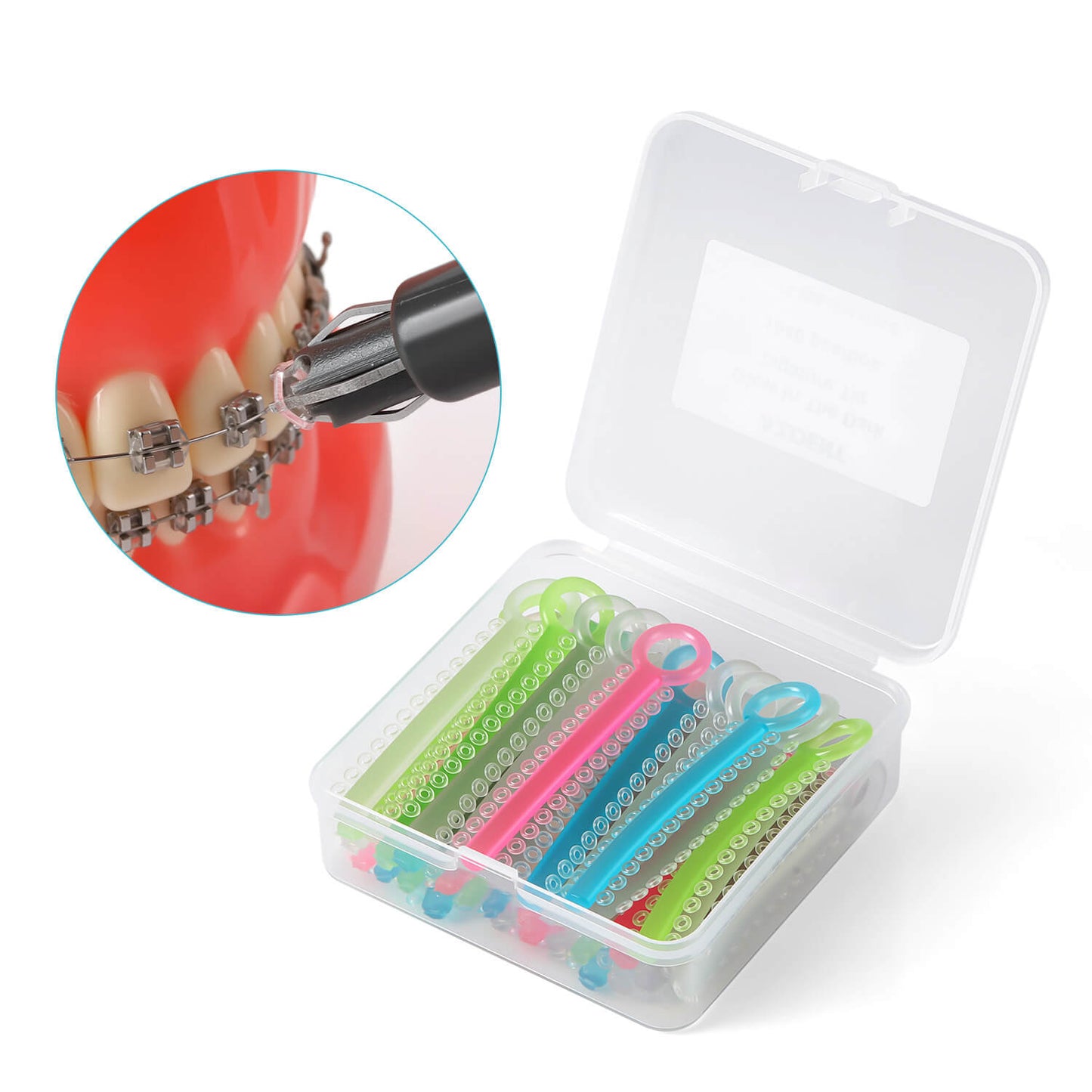AZDENT Orthodontic Ligature Ties Mixed Colors Dark Light 1040 pcs/Pack - azdentall.com