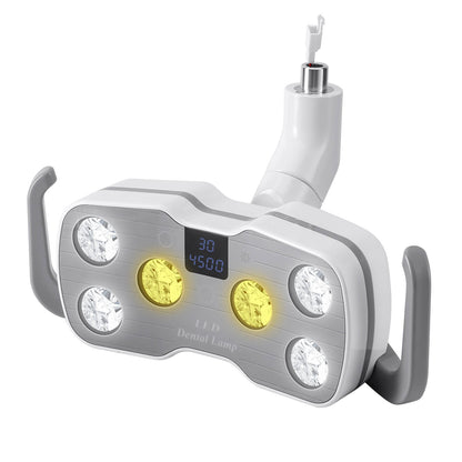 Dental Unit Chair LED Oral Light Lamp Dual-Color 6 Lights 10W with LCD Display - azdentall.com