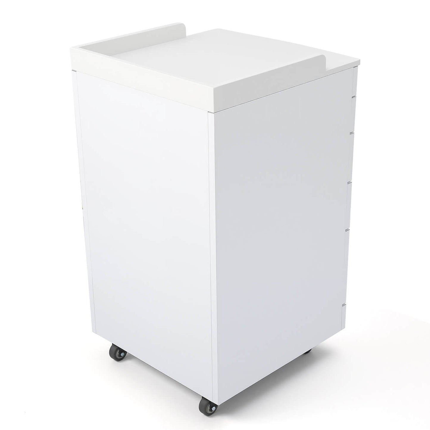 Dental C05A Quartz and Stainless Steel Four Drawer Mobile Cabinet & Two Instrument Tray - azdentall.com