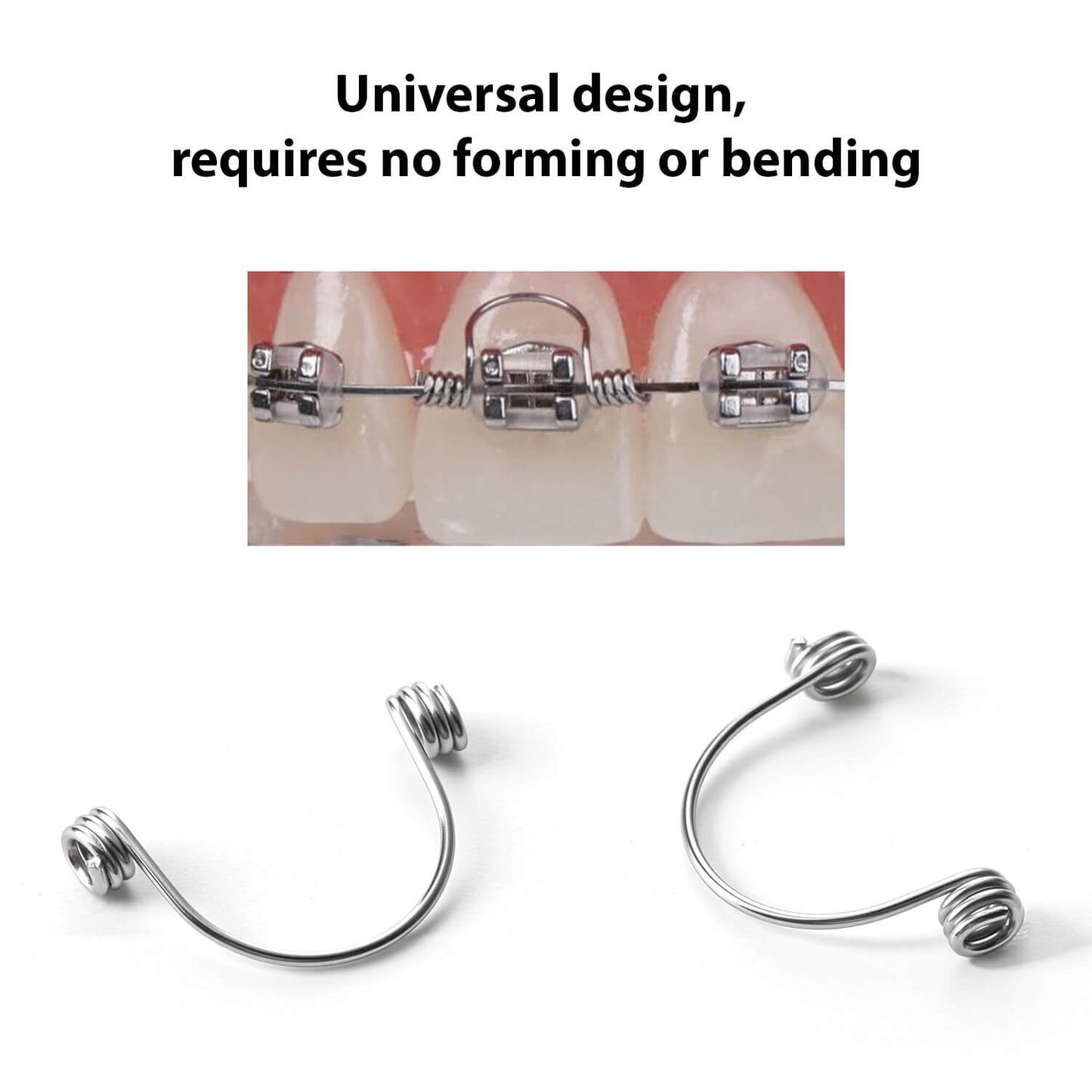 Dental Anterior Teeth Torque Rectangular Springs 0.018*0.025 Small 10pcs/Bag - azdentall.com