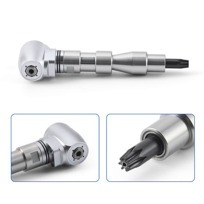 AZDENT Dental 1:5 Fiber Optic Electric Contra Angle Handpiece Internal Four Way Spray Removable Design - azdentall.com