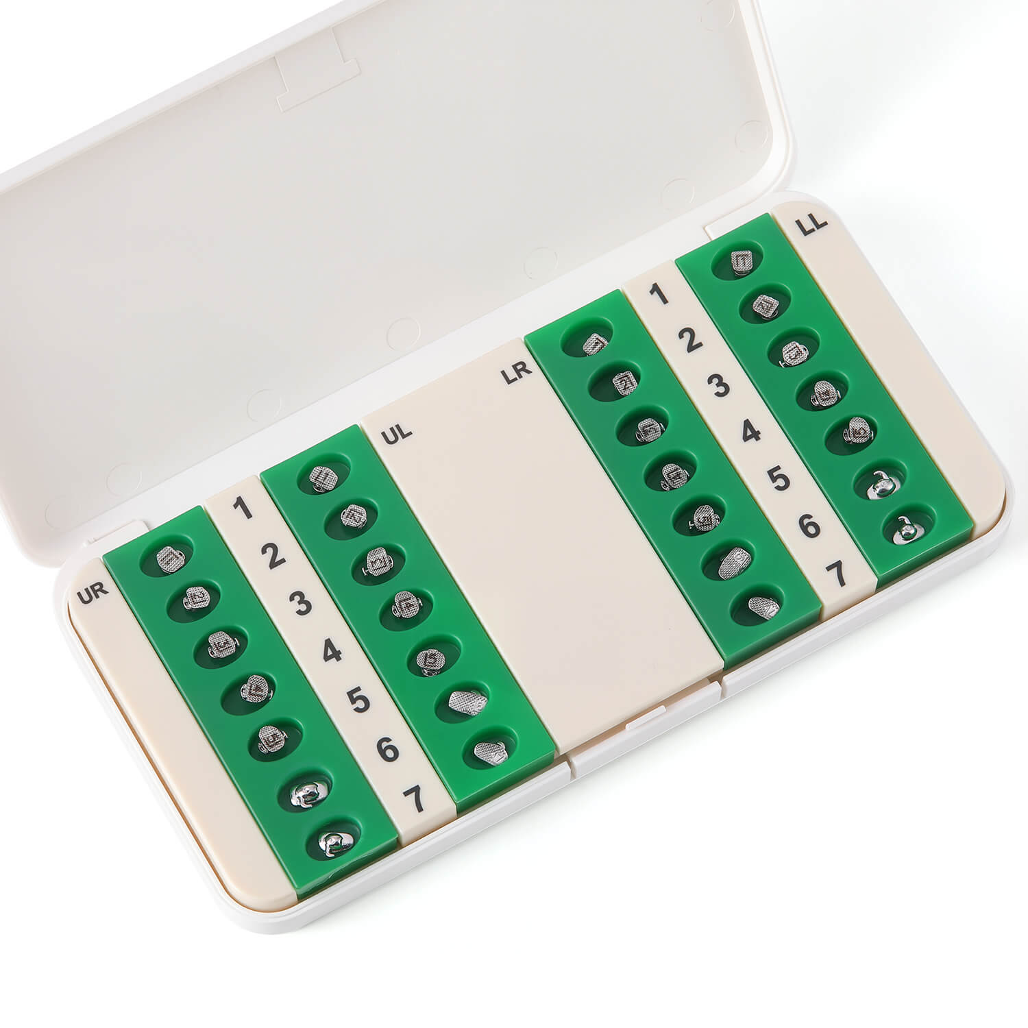 Dental Q Pro Self-Ligating Brackets Standard/Low/High Torque Roth/MBT .022 Hooks On 345 With Buccal Tubes 28pcs/Box - azdentall.com