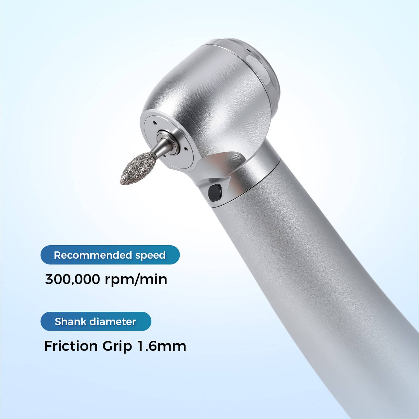 AZDENT Dental Zirconia Diamond Bur Kit FG 1.6mm Blue 8pcs/Box - azdentall.com