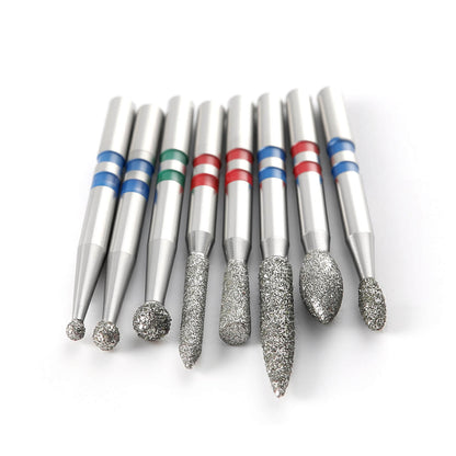 AZDENT Dental Zirconia Diamond Finishing Bur Kit FG 1.6mm Blue 8pcs/Box - azdentall.com