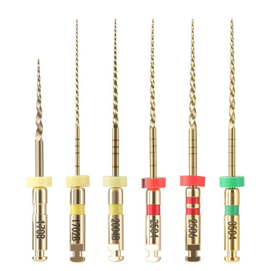 AZDENT Dental Series E Heat-Activated Rotary Endo Files #17-#35 25mm 6pcs/Pack - azdentall.com