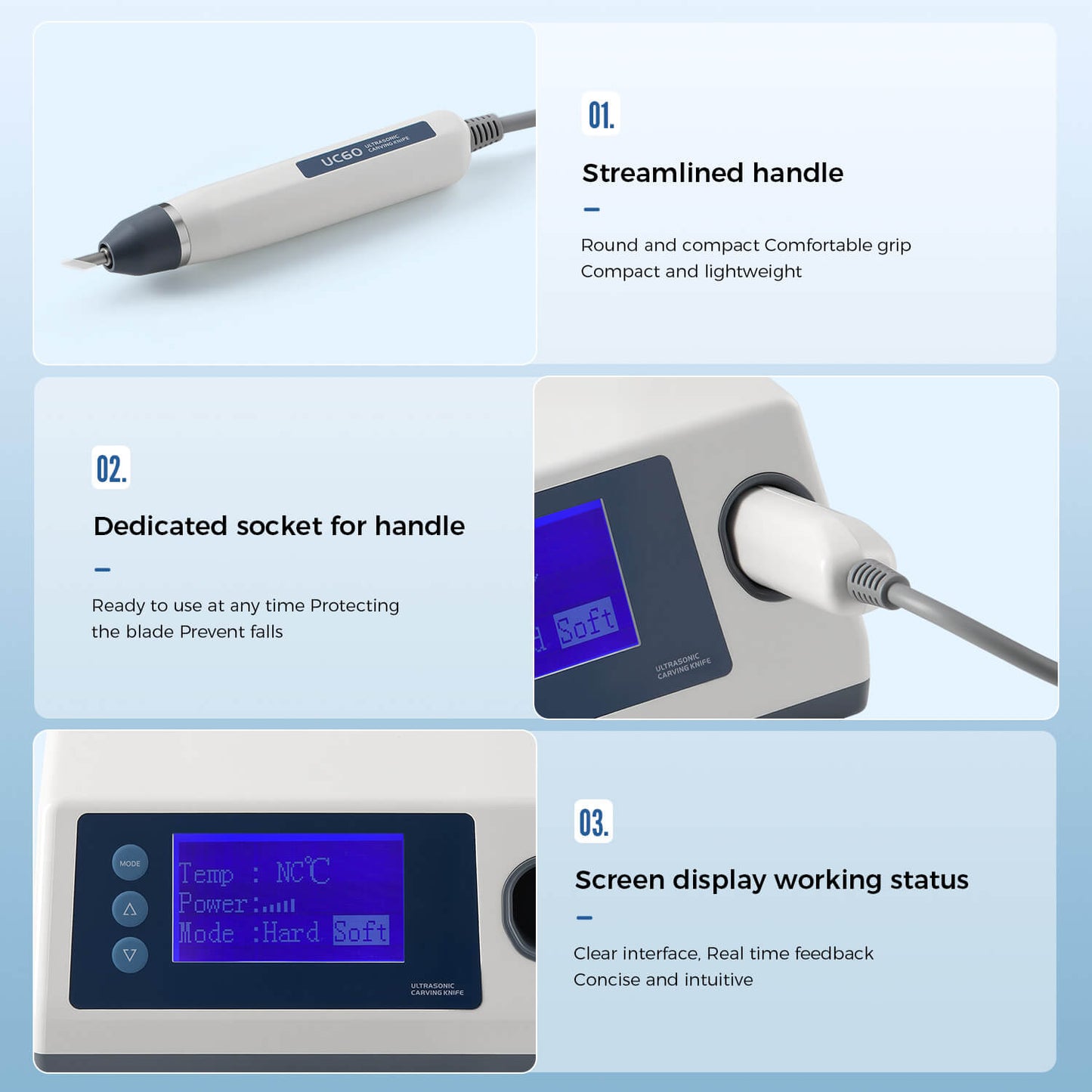 Dental Ultrasonic Carving Knife Electric Brackets Engraving Cutting Polisher - azdentall.com