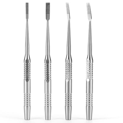 Dental Implant Surgery Splitting Bone Chisel Set Curved Straight 4pcs/Set - azdentall.com