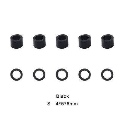 Dental Color Code Rings Universal Silicone Autoclavable S Black 100pcs/Box - azdentall.com