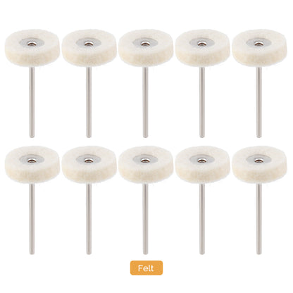 Dental Polishing Brush Felt 10pcs/Pack - azdentall.com