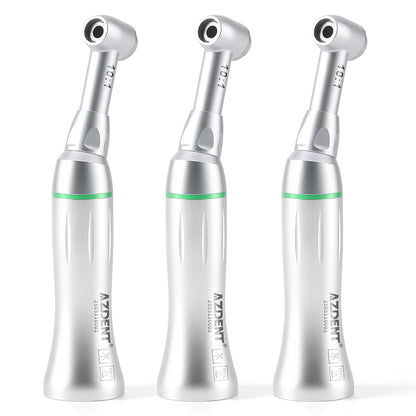 3pcs AZDENT Dental 10:1 Endo Reciprocating Contra Angle Handpiece Push Button - azdentall.com