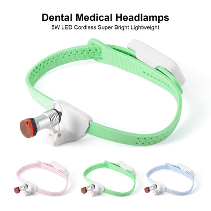 Dental Lab Cordless Portable Medical Headlamp 5W LED - azdentall.com