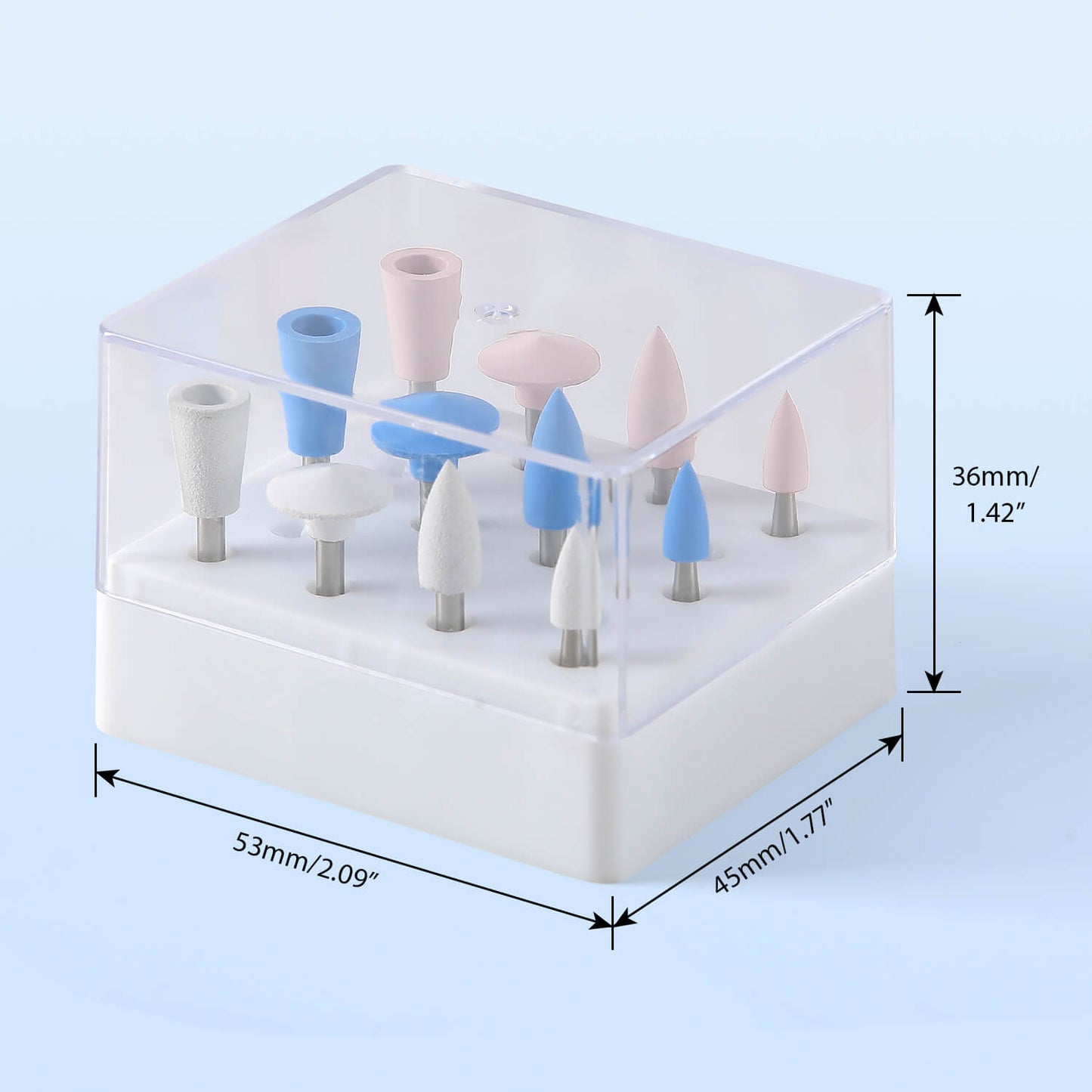 Dental Silicone Polishing Resin RA Composite Polisher Kit for Contra Angle Handpiece 12pcs/Box - azdentall.com