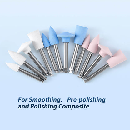 Dental Silicone Polishing Resin RA Composite Polisher Kit for Contra Angle Handpiece 12pcs/Box - azdentall.com