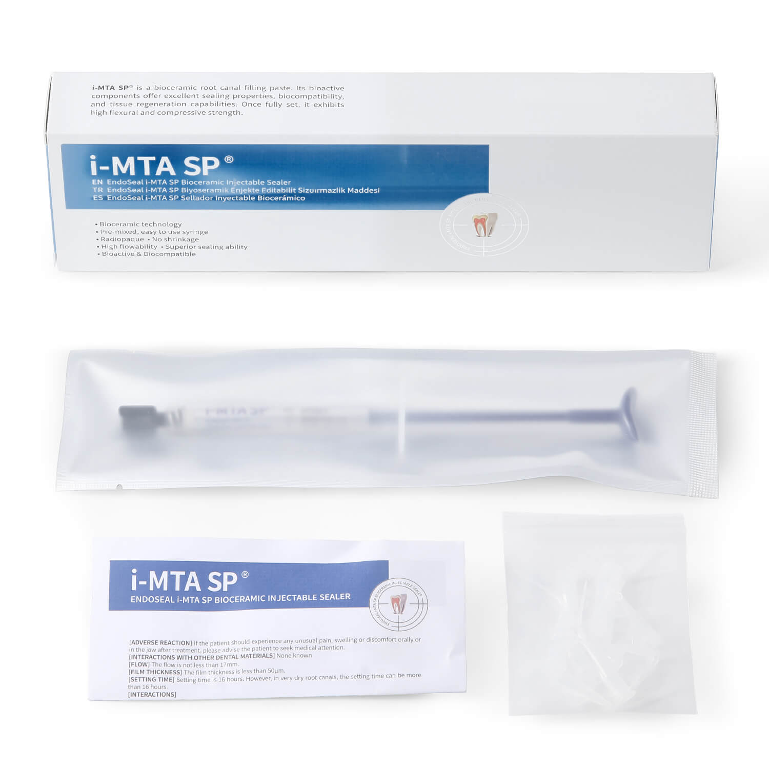 i-MTA SP Endo Bioceramic Sealer Root Canal Filling Material 2g with 10 Needles - azdentall.co