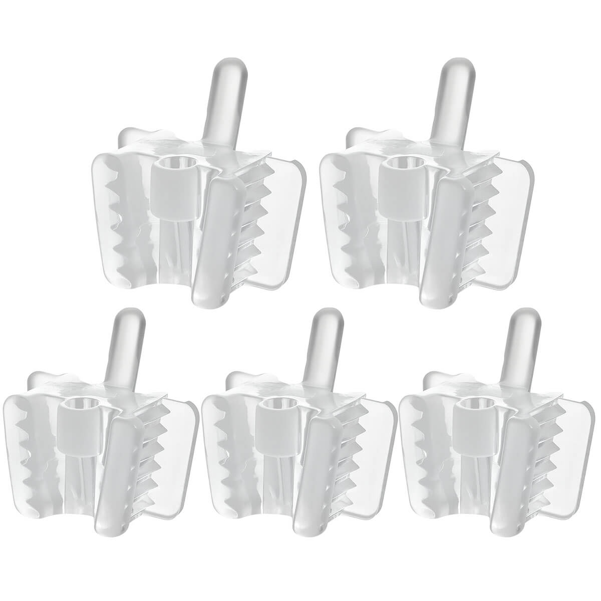 Dental Bite Block Occlusal Pad with Saliva Ejector Hole Clear Small/Large 5pcs/Pack - azdentall.com
