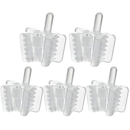 Dental Bite Block Occlusal Pad with Saliva Ejector Hole Clear Small/Large 5pcs/Pack - azdentall.com