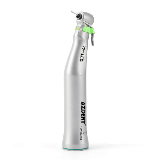 Dental LED E-generator 20:1 Implant Contra Angle Low Speed Handpiece Push Button - azdentall.com