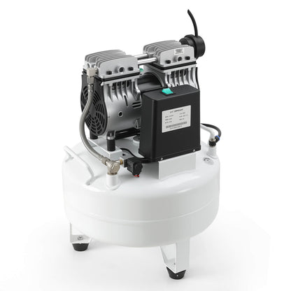 Dental Silent Oil Free Air Compressor 24L 600W Dual-Pressure Display for 1PC Dental Chair - azdentall.com