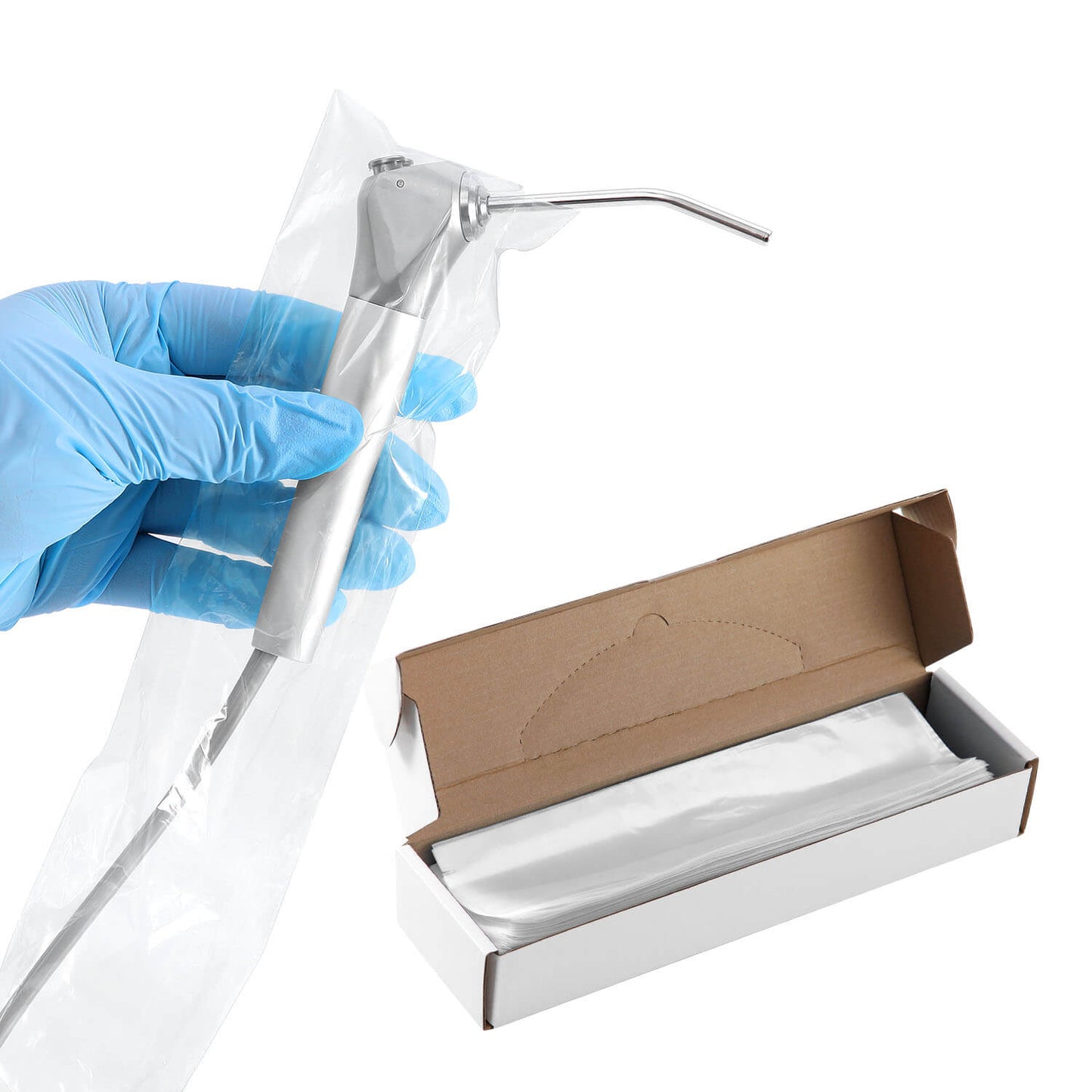 Disposable Dental Air Water Syringe Sleeves Plastic Protective Barrier 2.5"x10" 500pcs /Box - azdentall.com