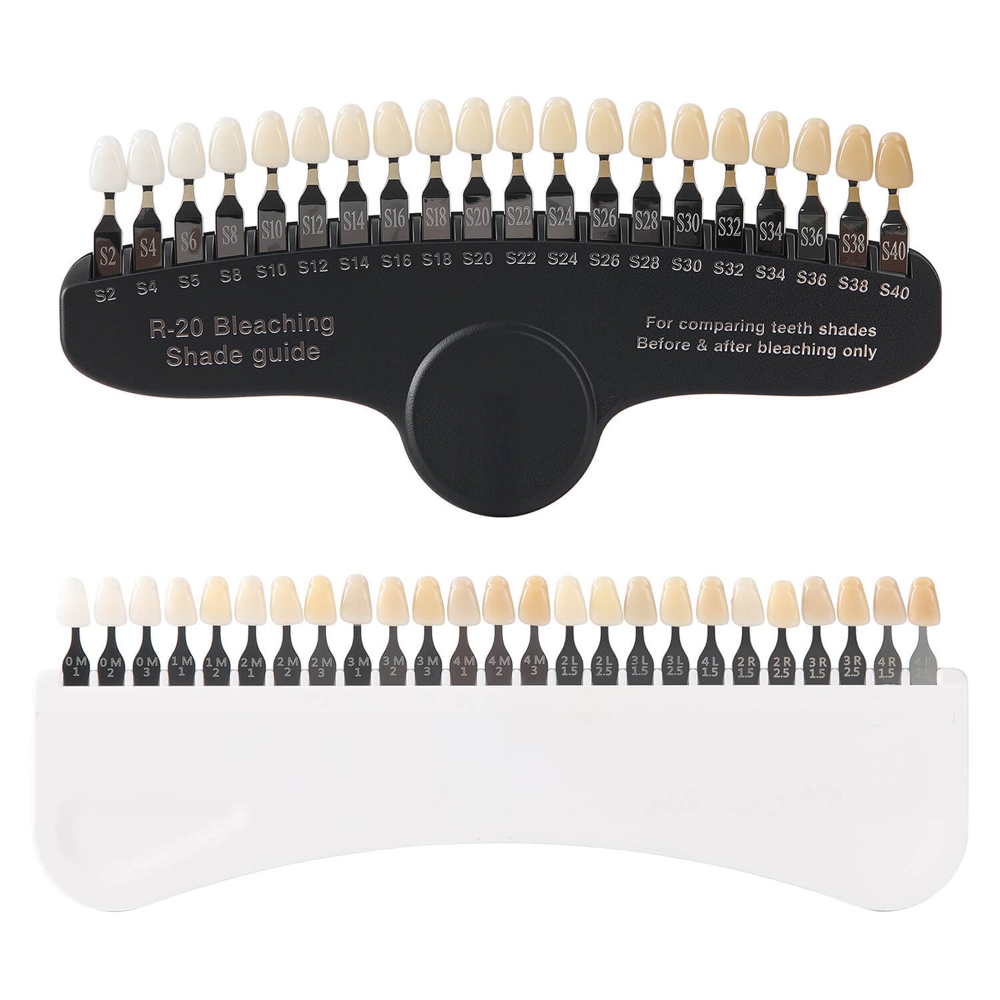 Dental Bleaching Shade Guide Tooth Whitening Shade Chart 20/25 Shade - azdentall.com