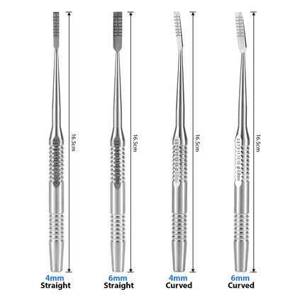 Dental Implant Surgery Splitting Bone Chisel Set Curved Straight 4pcs/Set - azdentall.com