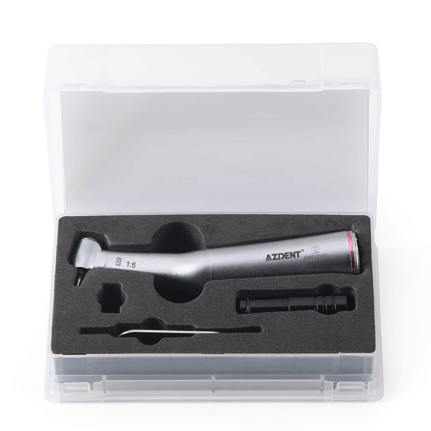 AZDENT Dental 1:5 Fiber Optic Electric Contra Angle Handpiece Internal Four Way Spray Removable Design - azdentall.com