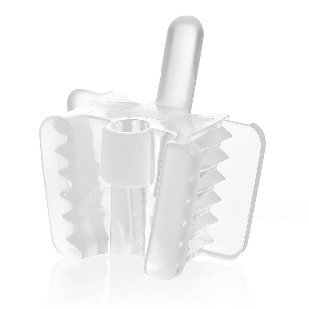 Dental Bite Block Occlusal Pad with Saliva Ejector Hole Clear Small/Large 5pcs/Pack - azdentall.com