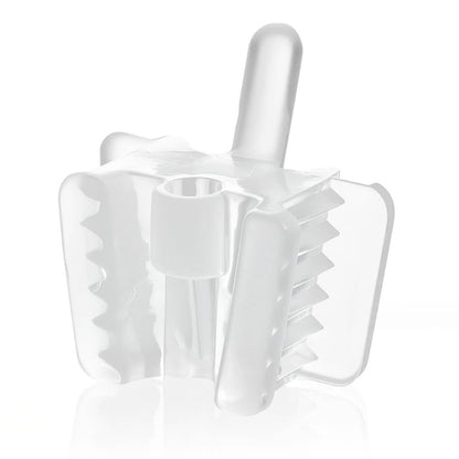 Dental Bite Block Occlusal Pad with Saliva Ejector Hole Clear Small/Large 5pcs/Pack - azdentall.com