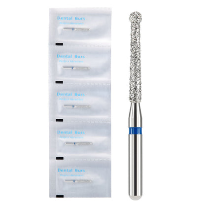 AZDENT Diamond FG Endo Burs Round For Opening and Preparing the Pulp Cavity Endo-014 5pcs/Pack - azdentall.com
