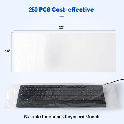 Disposable Computer Keyboard Cover 22"x13.78"x2c 250pcs/Box - azdentall.com