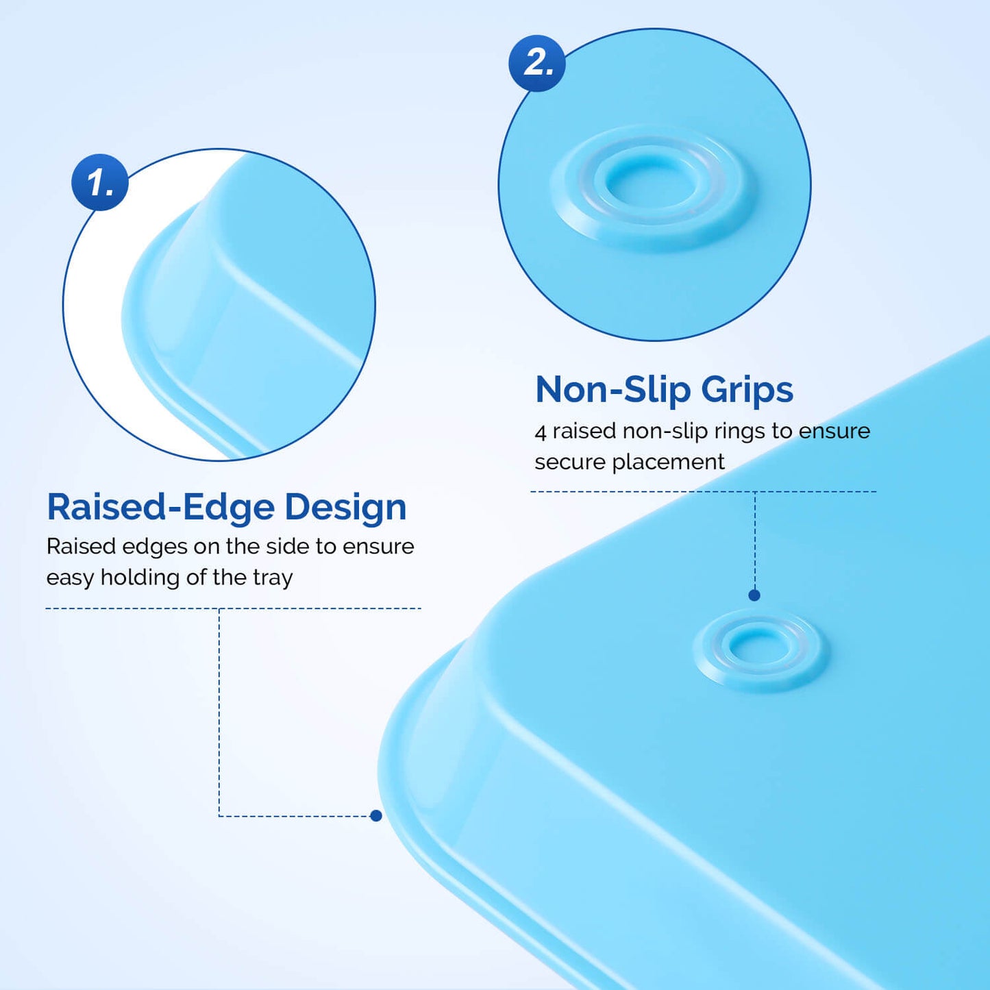 Dental Flat Tray Autoclavable Plastic Instrument Procedure Trays - azdentall.com
