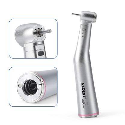 AZDENT Dental 1:5 Fiber Optic Electric Contra Angle Handpiece Internal Four Way Spray Removable Design - azdentall.com