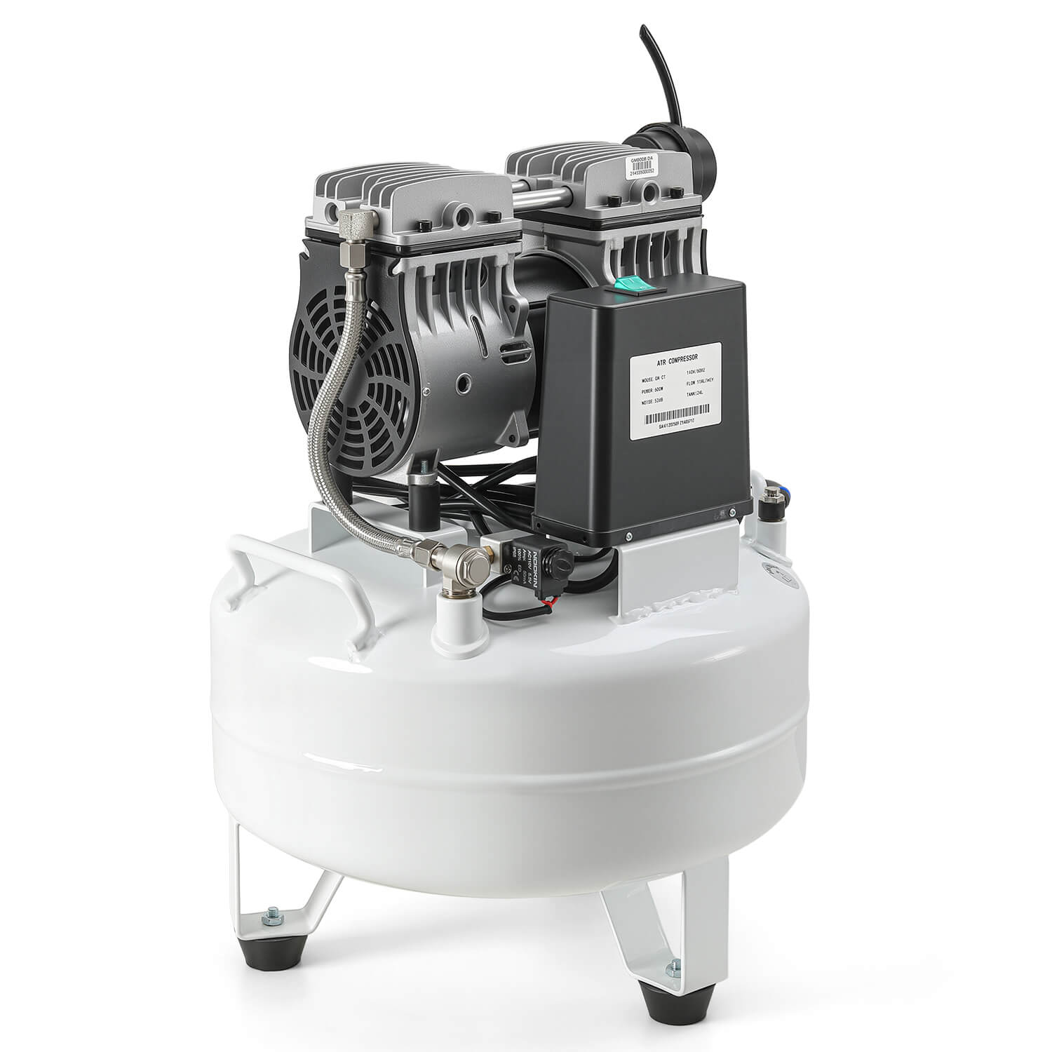 Dental Silent Oil Free Air Compressor 40L 800W 155L/min for 2PCS Dental Chair - azdentall.com