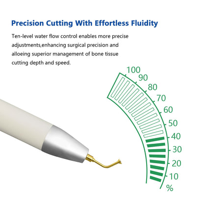 Dental 2 IN 1 Bone Cutter Surgery & Implant Device w/ Piezosurgery Handle and 20:1 LED Contra Angle - azdentall.com