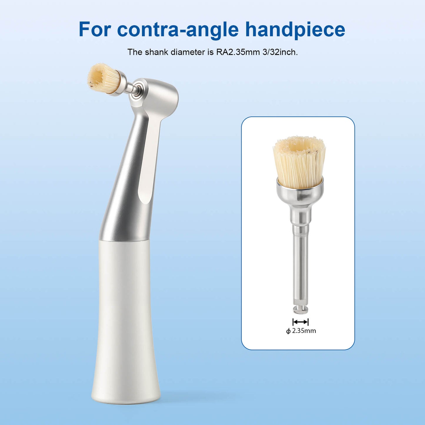 Dental Bristle Prophy Polishing Brush Bowl Shape 10pcs/Pack - azdentall.com