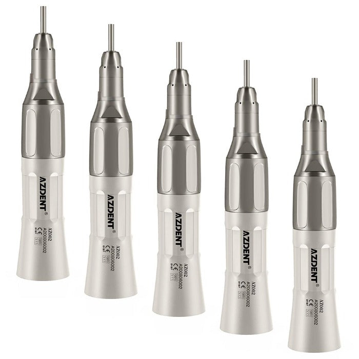 5pcs AZDENT 1:1 Slow Speed Straight Nose Cone Handpiece With External Water Spray - azdentall.com