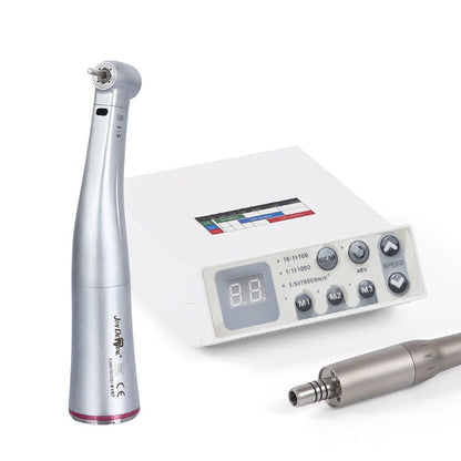 Dental LED Electric Micro Motor Brushless+1:5 LED Increasing Contra Angle Handpiece